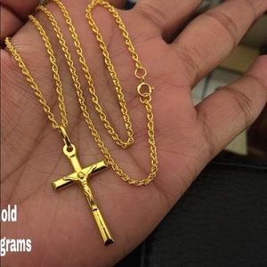21k chain and pendant. Both stamped 21k